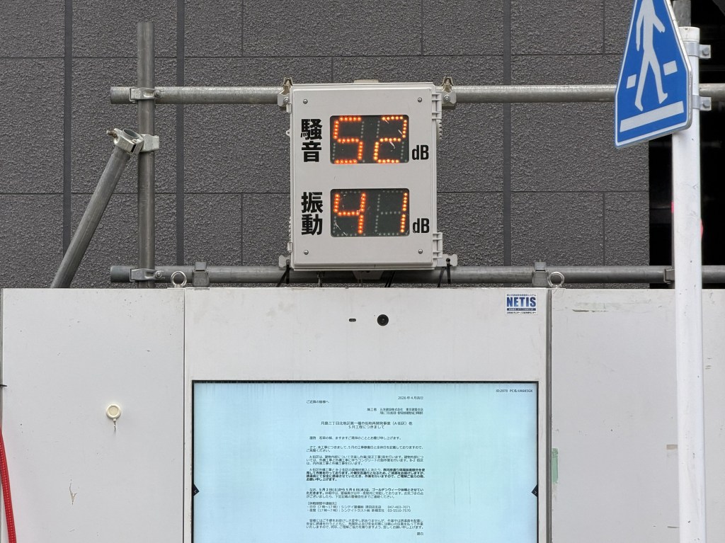 Sound and Vibration Levels at a Construction Site in Japan. 